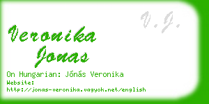 veronika jonas business card