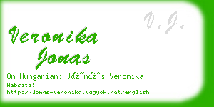 veronika jonas business card